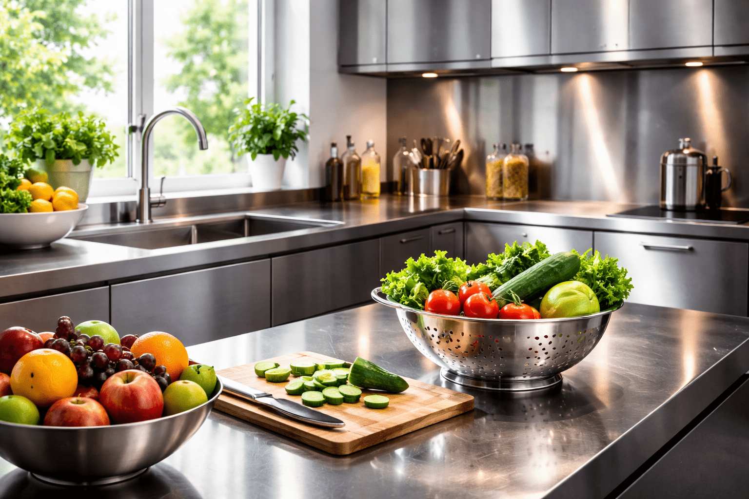 Best stainless steel modular kitchen design by Concepts Redefined in Ahmedabad.