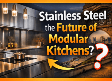 Best stainless steel modular kitchen design by Concepts Redefined in Ahmedabad.